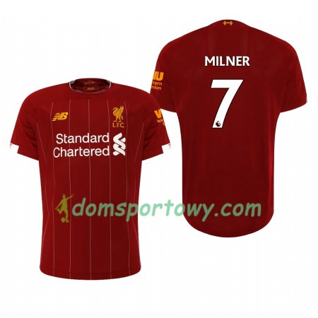Koszulka Liverpool James Milner 7 Domowe Koszulki Piłkarskie 2019-2020 Krótki Rękaw